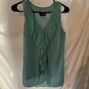 Ladies S teal sleeveless
